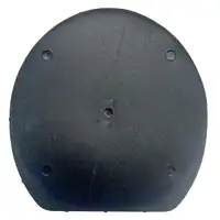 Plastic flat pad black 16x16