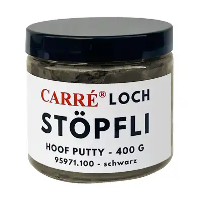 Hoof Putty Stöpfli - Ebony, nail holes_1