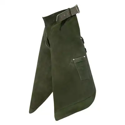 Apron Fusion leather green_2