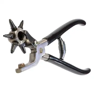 Revolving Punch Pliers hand forged_3