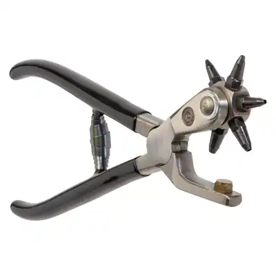 Revolving Punch Pliers hand forged_4