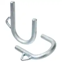 Set of front leg hooks stainless steel
