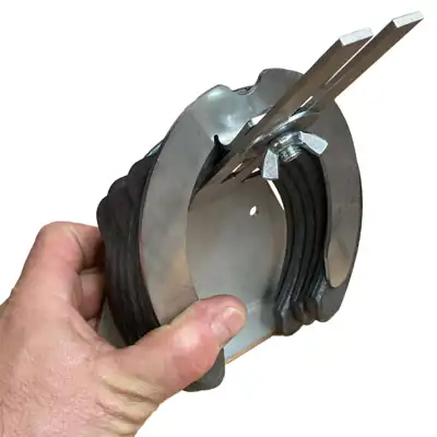 Set de 4 portes fers, Inox_2