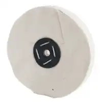 Roue de polissage blanche calicot