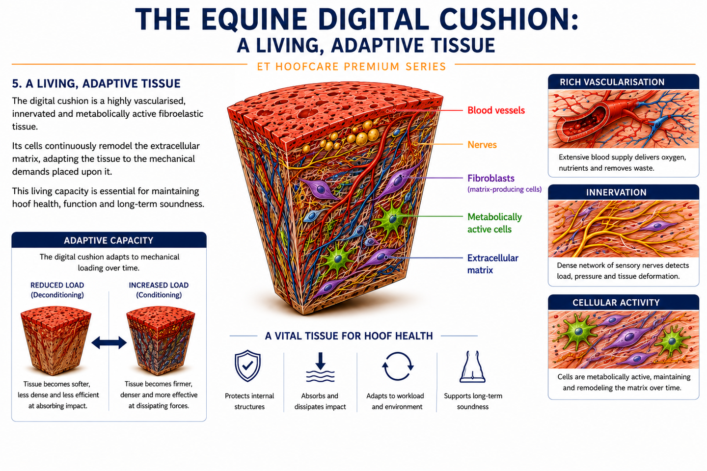 Equine digital cushion tissue schema