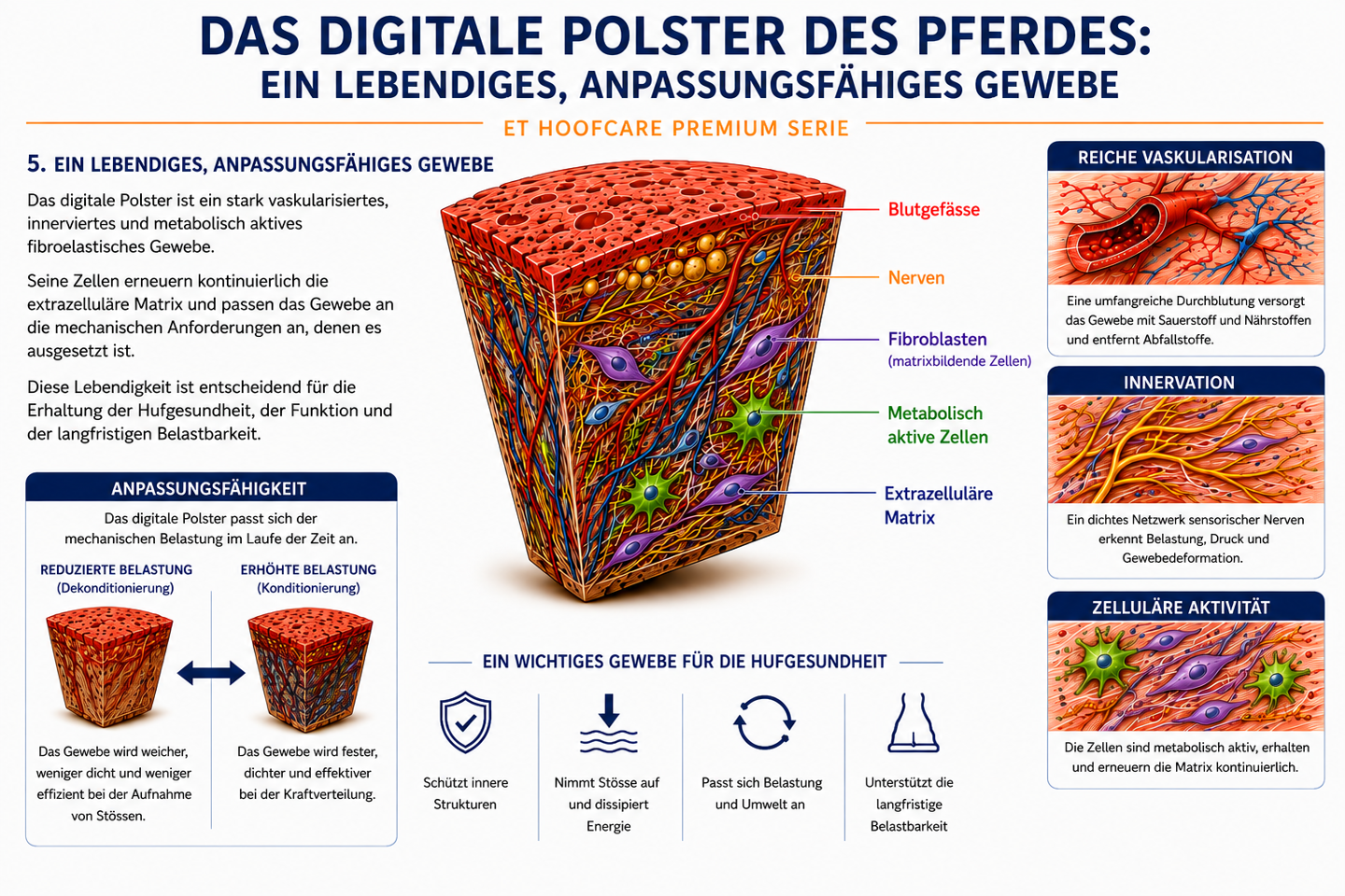 Digitale Polster Gewebe Schema