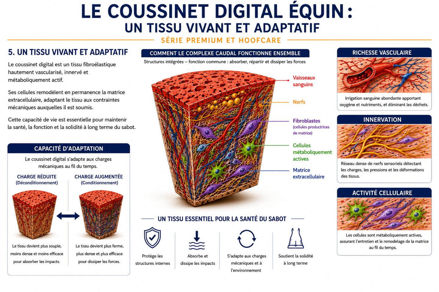 Un tissu vivant et adaptatif Schéma du tissu vivant et adaptatif