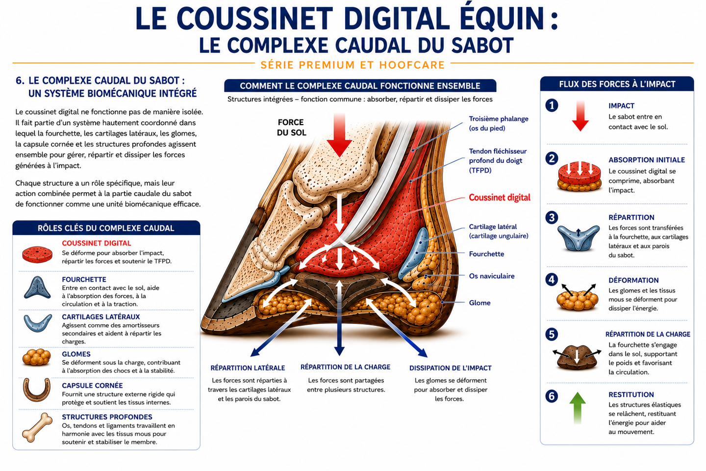 Le complexe caudal du sabot Schéma du complexe caudal du sabot