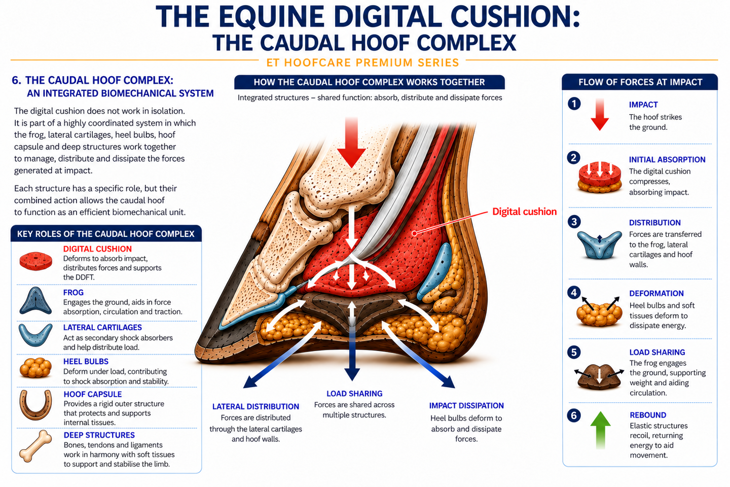 Caudal hoof complex schema Caudal hoof complex schema