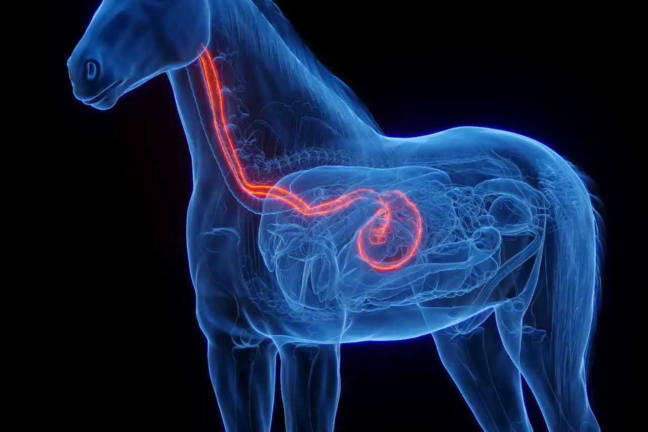 Die Anatomie des Pferdemagens